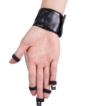 Herren-Gothic-Handschuhe mit Totenköpfen - Gothic Shop