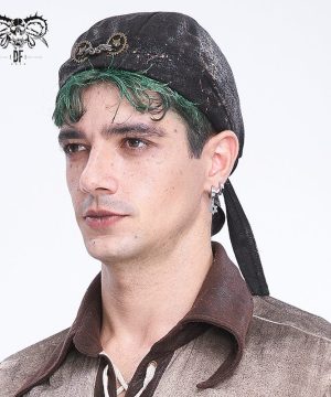 Herren-Schnürmütze von Punk Gear - Gothic Shop