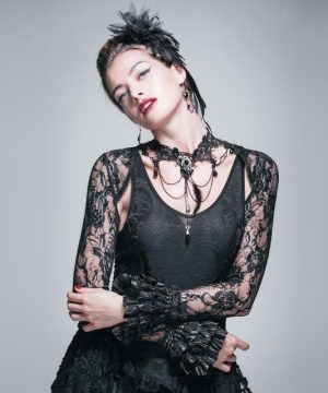 Damen-Gothic-Bolero-Jacke - Gothic Shop