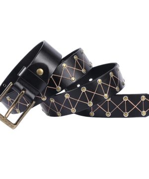 Gotischer, dreieckig geprägter Nietengürtel für Herren - Gothic Shop