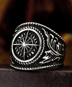 Punk-Kompassring für Herren - Gothic Shop