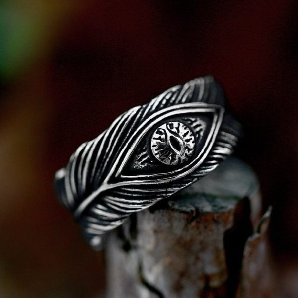 Ouceanwin 2 stuks vintage punkringen, draaksieraden, zilver Ouceanwin 2 stuks vintage punkringen, draaksieraden, zilver