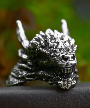 Punk-Drachenring für Herren - Gothic Shop