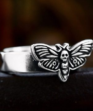 Punk-Mottenring für Herren - Gothic Shop