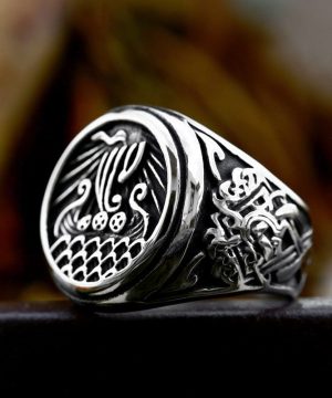 Punk-Piratenschiff-Ring für Herren - Gothic Shop
