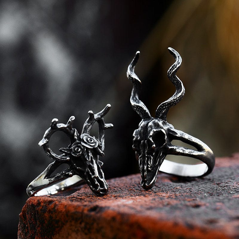 Anillo De Acero Inoxidable 316L Para Hombre Chico Punk Pitbull Bulldog