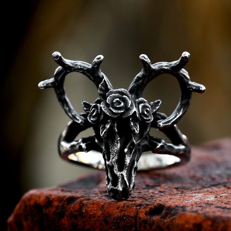 Herren-Punk-Schafskopf-Ring - Gothic Shop