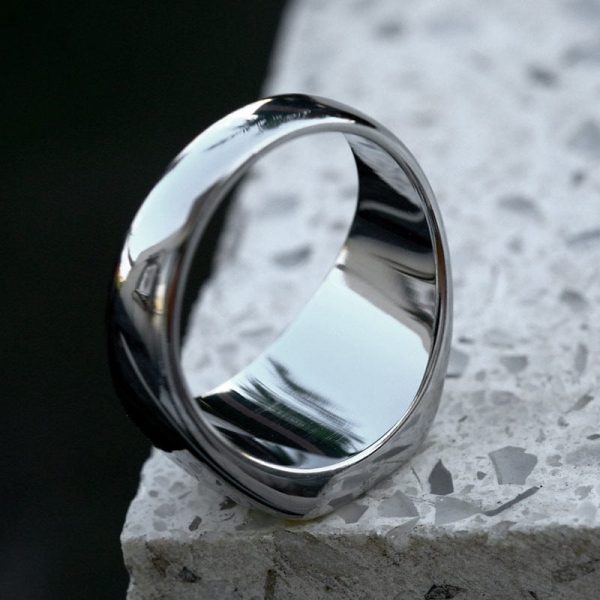 Shiny Rage Ring Men's Punk Square Shiny Ring - Gothic Shop