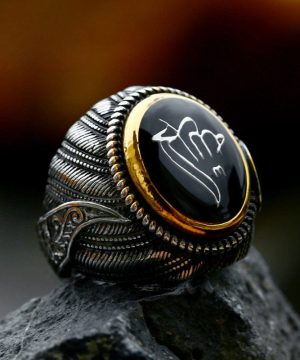 Punk-Totem-Ring für Herren - Gothic Shop