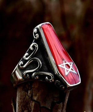 Punk-Vampir-Sargring für Herren - Gothic Shop