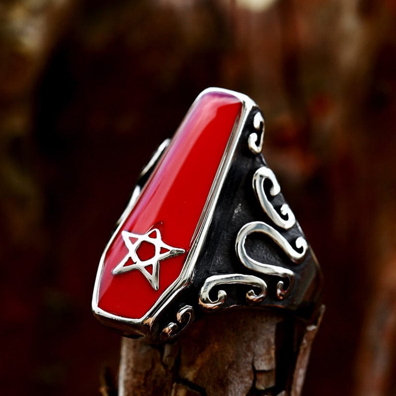 Punk-Vampir-Sargring für Herren - Gothic Shop