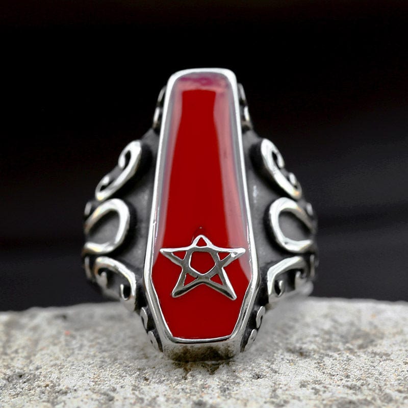 Punk-Vampir-Sargring für Herren - Gothic Shop
