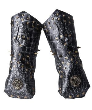 Steampunk-Cosplay-Handschuhe aus Kunstleder für Herren mit Nieten - Gothic Shop