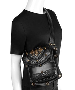 Unisex Steampunk Totenkopf Kunstledertasche - Gothic Shop