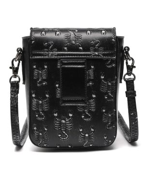 Unisex Steampunk Totenkopf Skorpion bestickte Minitasche - Gothic Shop