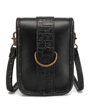 Unisex Steampunk-Minitasche aus Schlangenleder - Gothic Shop