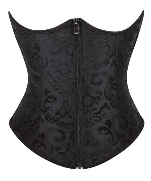 Damen-Unterbrustkorsett mit Schnürung und Gothic-Prägung - Gothic Shop