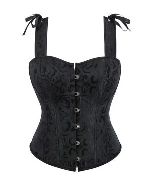 Damen-Gothic-Schnür-Vollbrustkorsett mit Stahlstäben - Gothic Shop