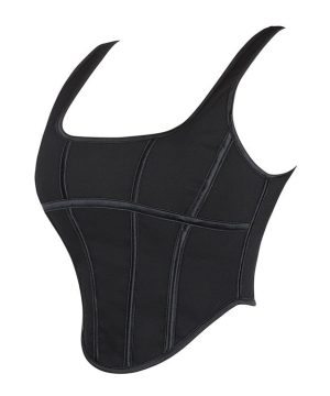 Mattes Gothic-Überbrustkorsett mit Schnürung für Damen - Gothic Shop