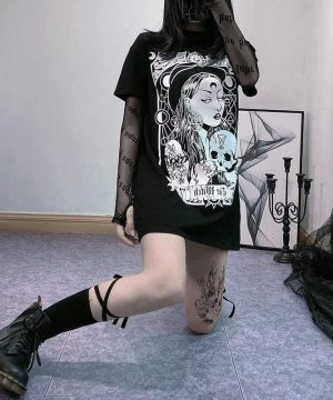 Lange Schnürsocken für Damen - Gothic Shop