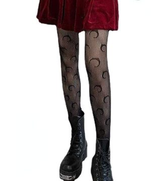 Mond-Netzstrümpfe für Damen - Gothic Shop