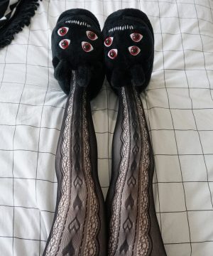 Punk Rippled Fishnet Pantynose für Damen - Gothic Shop