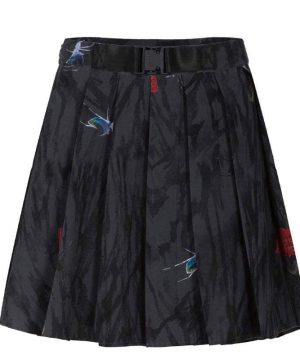 Gothic-Spider-bedruckte Schnallenröcke für Damen - Gothic Shop