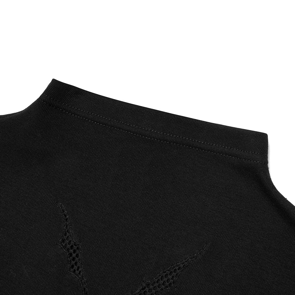 Damen-Punk-Fledermaus-Ausschnitt-Langarmshirt mit Stehkragen - Gothic Shop