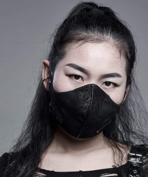 Gothic elastische Masken schwarz - Gothic Shop