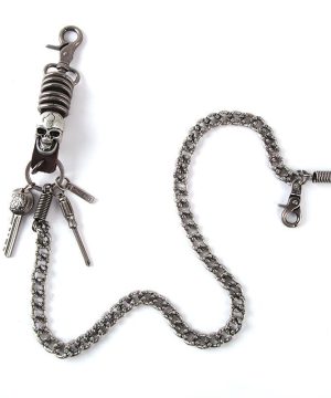 Schlüsselanhänger mit Totenkopf-Hose, Taillenkette für Herren - Gothic Shop