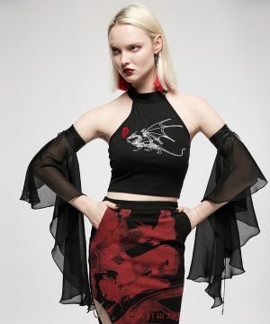 Gothic-Chiffon-Armstulpen für Damen - Gothic Shop