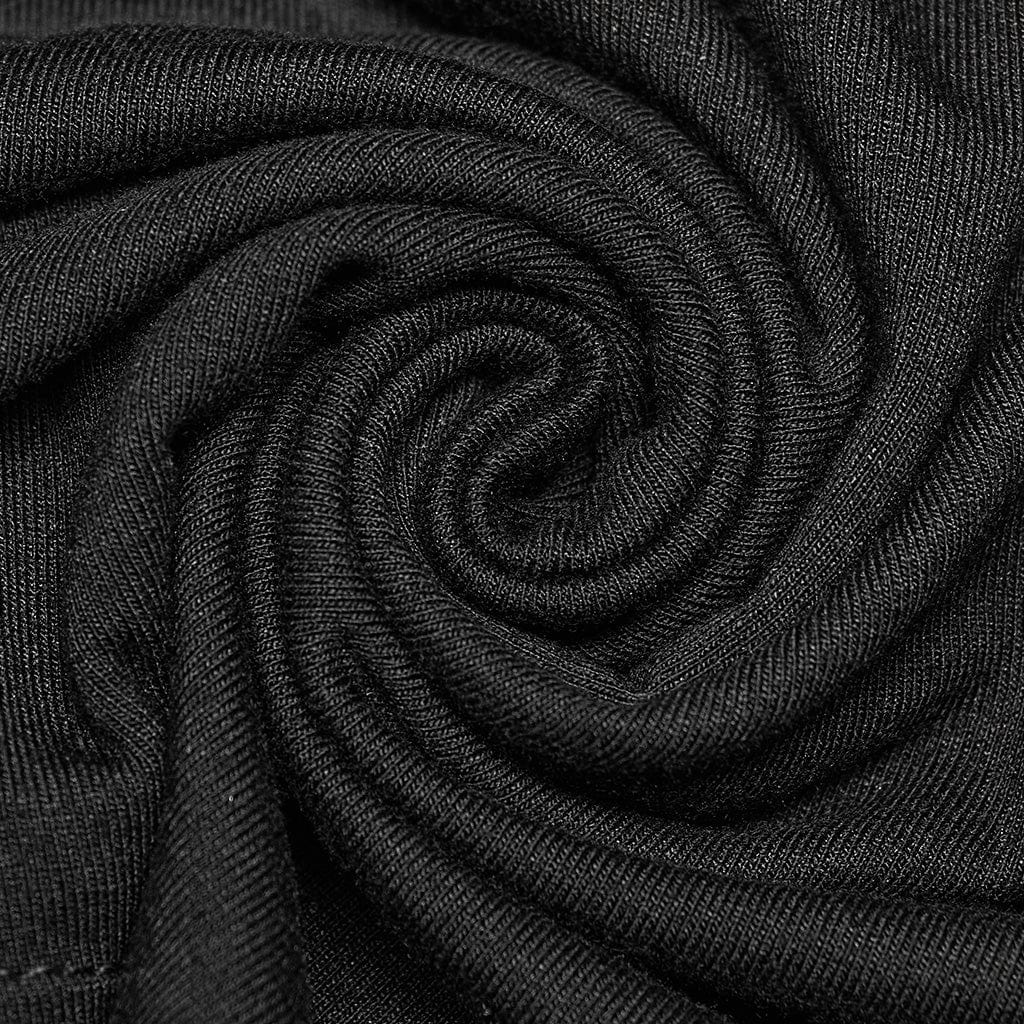 Damen-Gothic-Hemd mit Kordelzug und Netzausschnitt - Gothic Shop