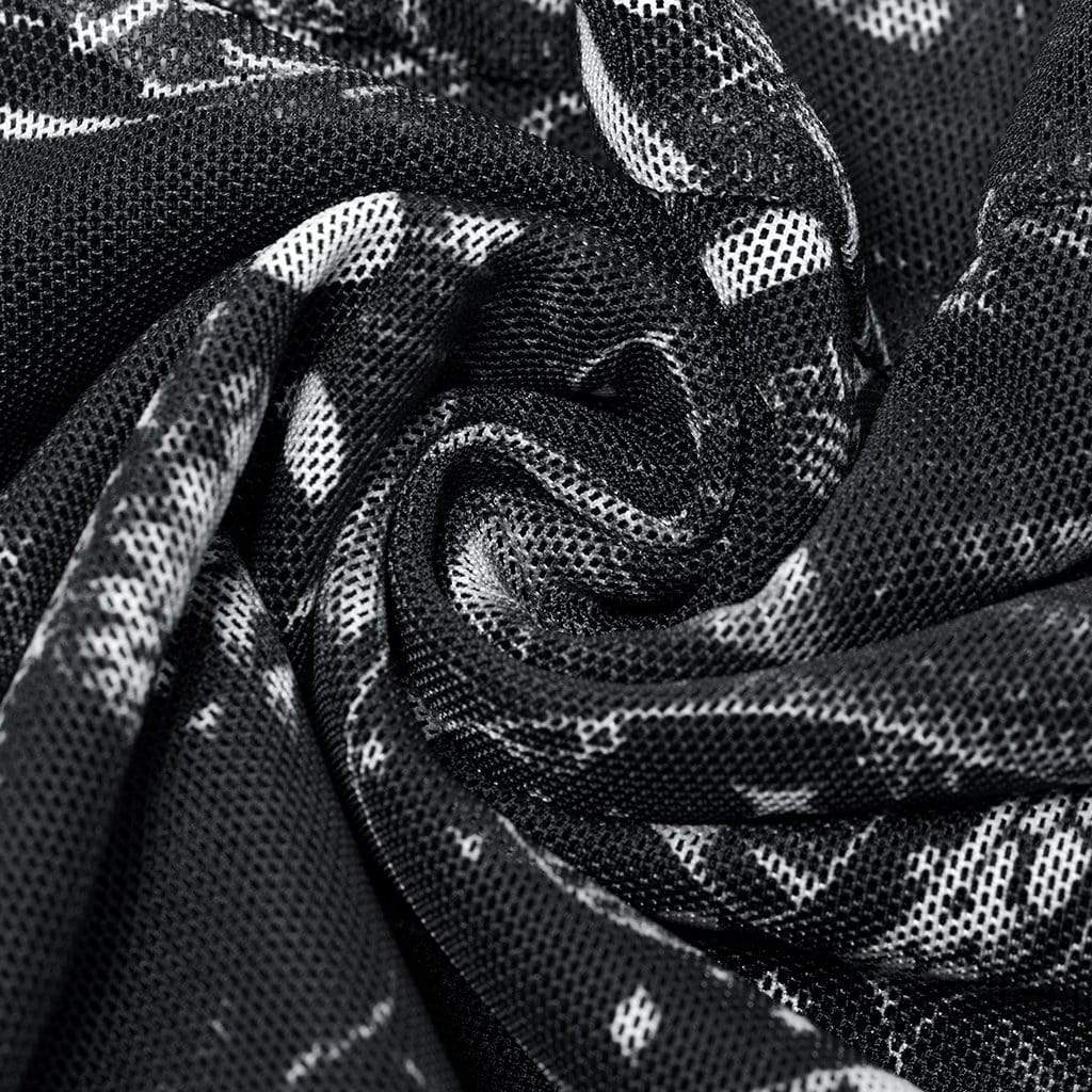 Transparente Gothic-Skelett-Leggings für Damen - Gothic Shop