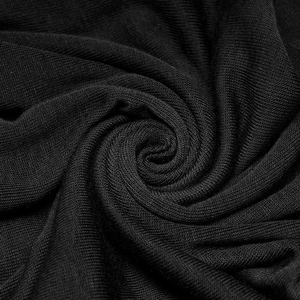 Damen-Punk-Hemd mit Schmetterlingsknoten und hohem Kragen und langen Ärmeln - Gothic Shop