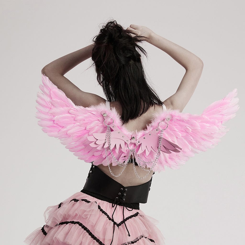 Punk-Federflügel-Geschirr für Damen - Gothic Shop