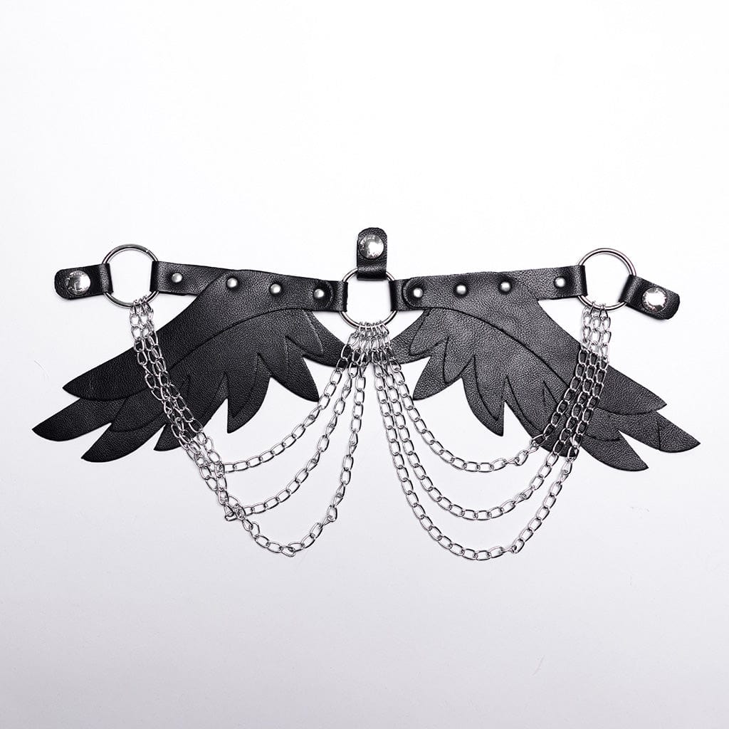 Punk-Federflügel-Geschirr für Damen - Gothic Shop
