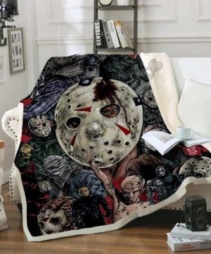 Gothic Chucky Sherpa Fleece Decke Horrorfilm Kuscheldecke