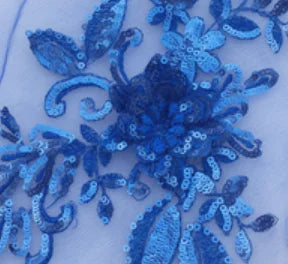 Gothic 3D Pailletten-Spitze mit Blumenstickerei – Schwarz Rot – Bild 24