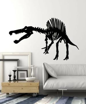 Großer Gothic-Wandsticker Dino-Skelett Jurassic Park