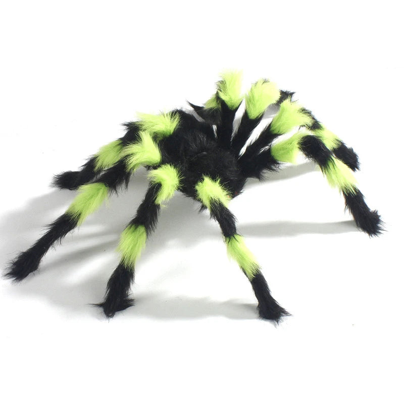Riesige Gothic Spinne Plüsch Deko für Halloween Spaß