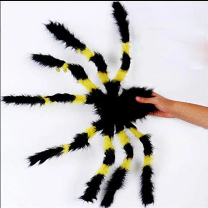 Riesige Gothic Spinne Plüsch Deko für Halloween Spaß – Bild 2