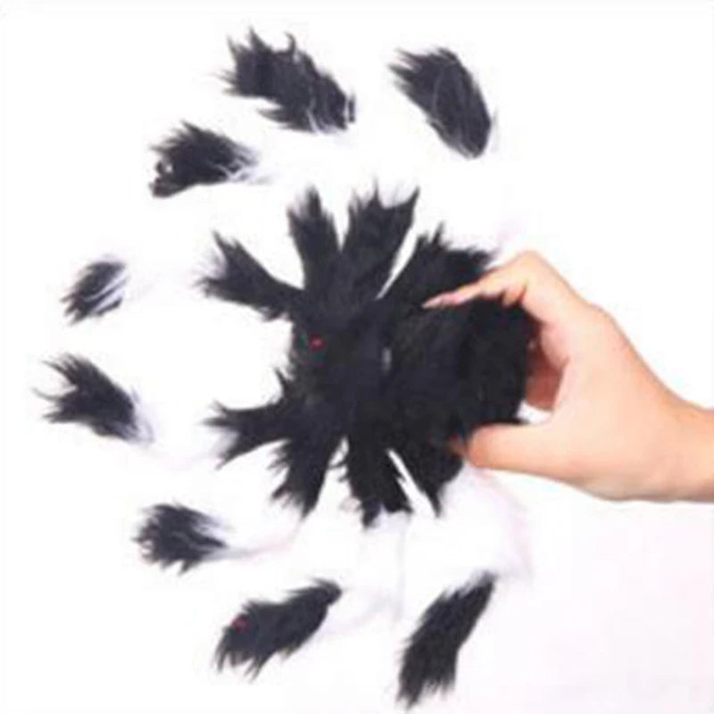 Riesige Gothic Spinne Plüsch Deko für Halloween Spaß – Bild 4