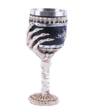 Gothic Totenkopf Weinglas – Halloween Bar Becher 450ml