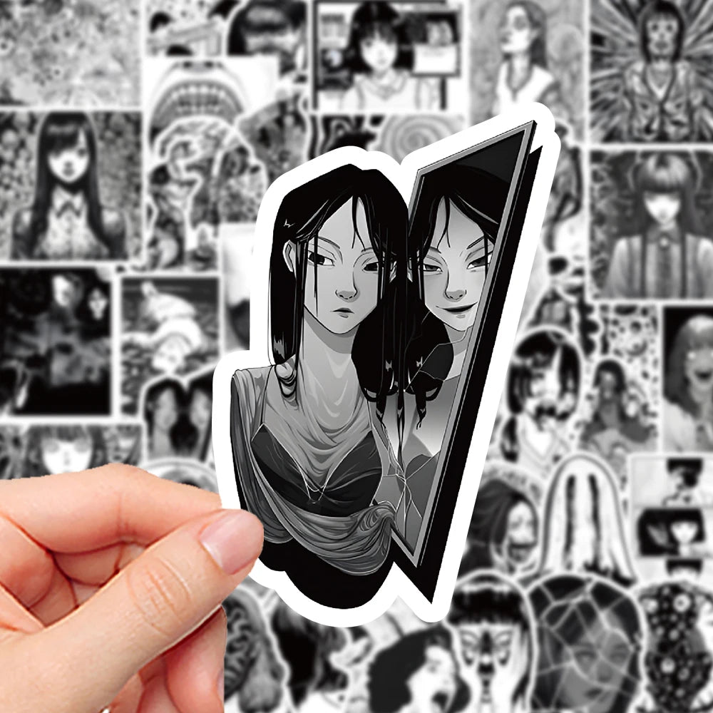 50-teiliges Gothic Horror Anime Sticker Set zur Deko – Bild 3