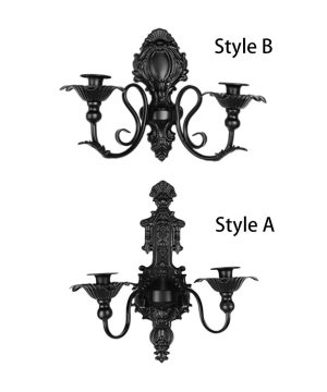 Gothic Wandkerzenhalter aus Metall für Esszimmer Deko