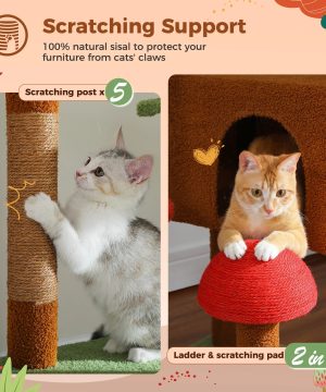 Gothic Kratzbaum Fuer Katzen Hoehenverstellbar 038 Hoch