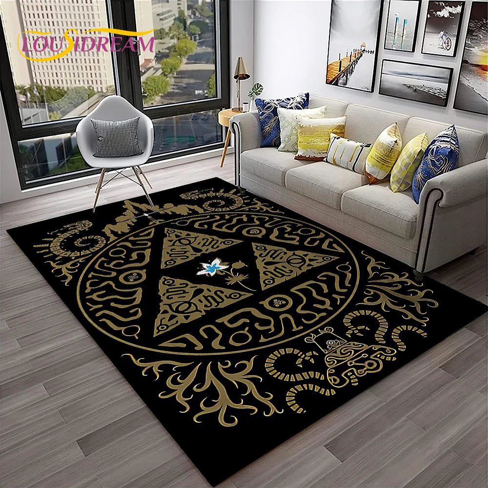Gothic Teppich mit Ouija- und Tarot-Design für Zuhause – Bild 4