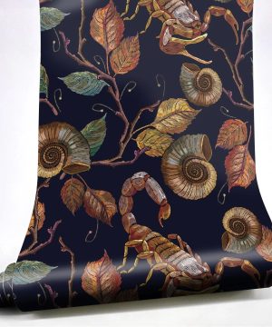 Gothic Schädel Tapete – Wasserdichtes PVC zum Kleben