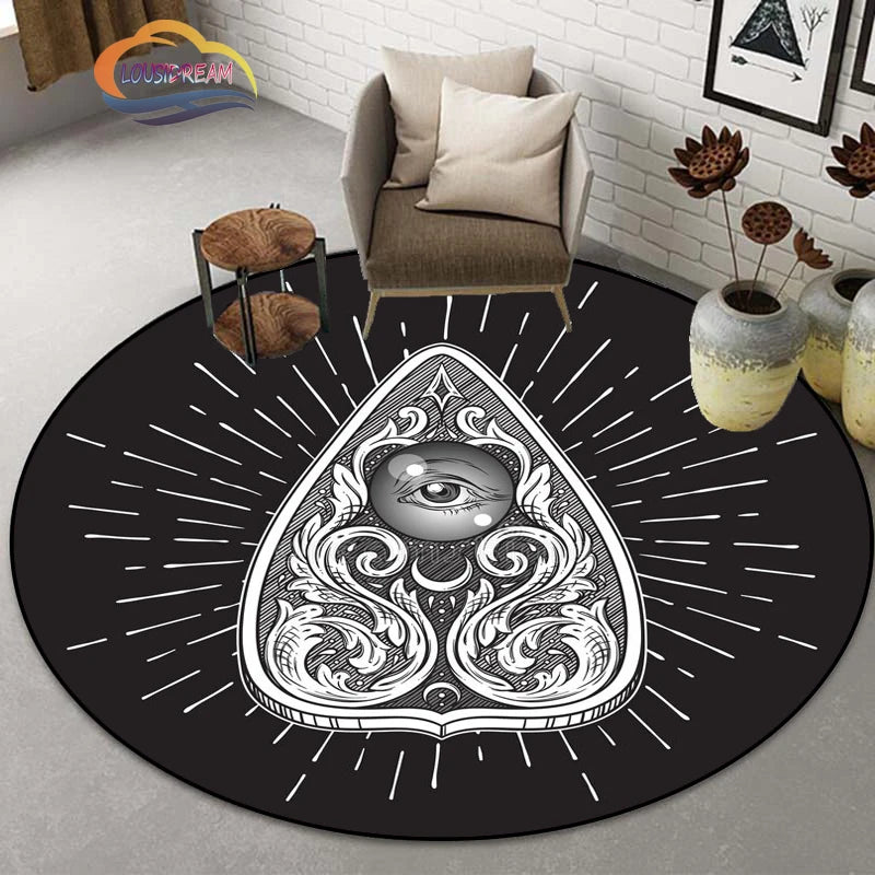 Gothic Teppich mit Pentagramm und Ziegenkopf-Design – Bild 15