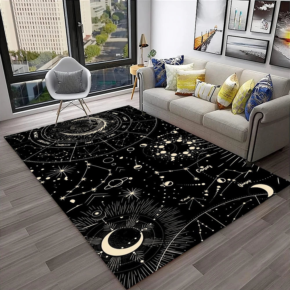 Gothic Horror Teppich mit Ouija-Design für Wohnzimmer – Bild 18